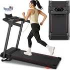 Treadmill with 0-15% Auto Incline, 0.6-7.5MPH Foldable Walking Pad Treadmill wit