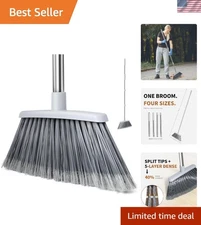 Heavy Duty Broom Floor Sweeping Snow Garage Pet Hair Removal 55 Inch