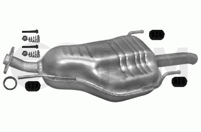 Silencieux arrière Opel Zafira A Van 2.0 D anti bruit et vibrations 1999-2005