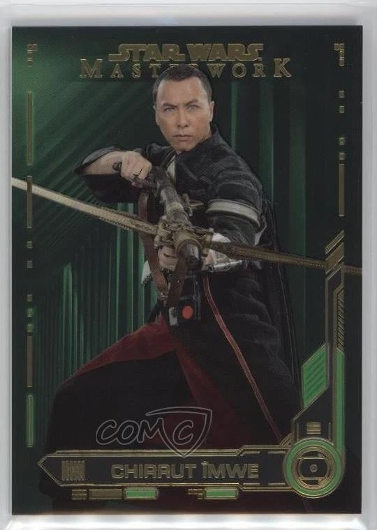 2019 Topps Star Wars Masterwork Green 6/99 Chirrut Imwe #86 1cc7