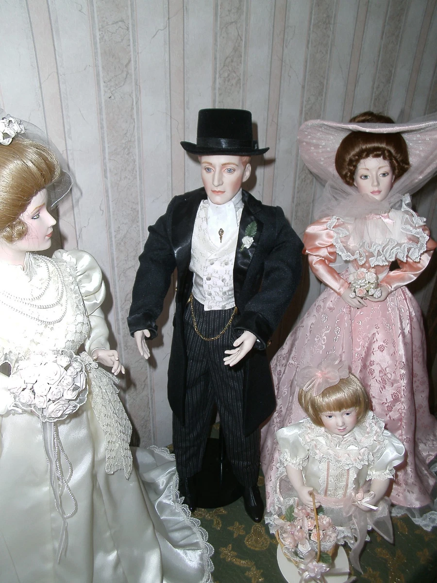 Künstlerpuppen "Hochzeit Arrangement" 4 Puppen