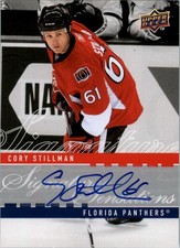 2008-09 Upper Deck Signature Sensations #SSCS Cory Stillman home Auto - HKY