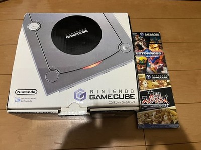Nintendo GameCube Console & Controller Silver Color with BOX and Manual Games 04