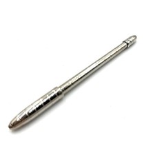 LOUIS VUITTON Styro Agenda Ballpoint Pen metal Silver LV Auth 863