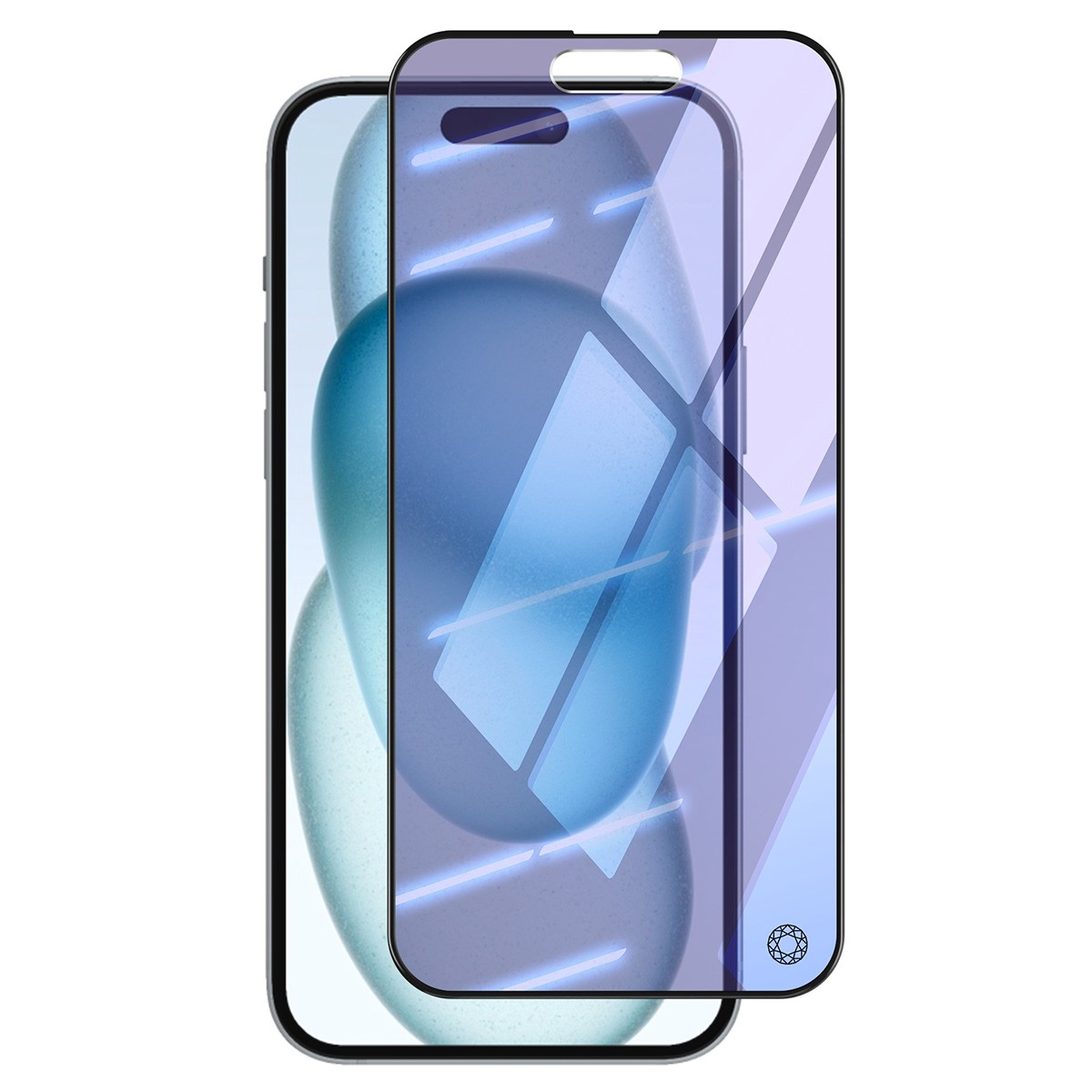 Verre trempé iPhone 15 Force Glass anti lumière bleue protection écran 2.5D