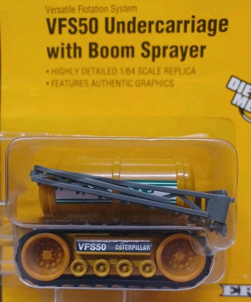 NIP 1996 Vintage ERTL CAT VFS50 Undercarriage With Boom Sprayer 1/64 - Image 2 of 4