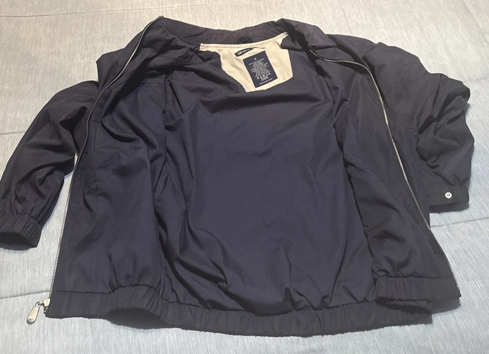 Chaqueta Rolls-Royce Cremallera Completa Bordada Azul Marino Talla Mediana Foto 4 de 4