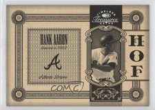 2005 Donruss Timeless Treasures Hall of Fame Silver 229/500 Hank Aaron HOF s7f