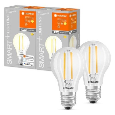 2 x Ledvance LED Smart+ A60 Birnen 6W = 60W E27 klar warmweiß DIMMBAR App WiFi