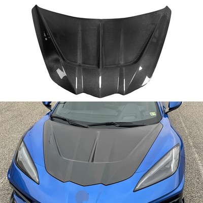 Carbon Fiber Front Hood for Corvette C8 Stingray C8 E-ray Z06 Convertible 19-25