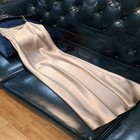 Women Loose Satin Dress Fashionable Solid Color Comfortable Regular Length Wear