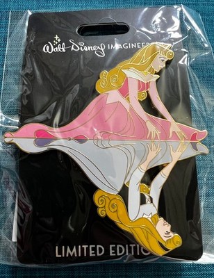 Disney WDI Reflections Aurora Pink Dress Pin LE 300 Sleeping Beauty Pin MOC