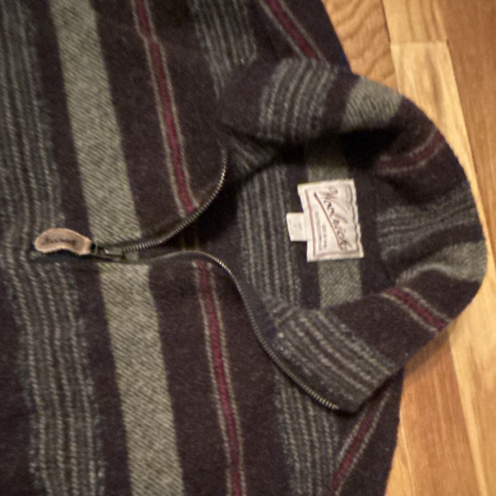 Woolrich Striped Wool Collared Pullover Vintage Q… - image 3