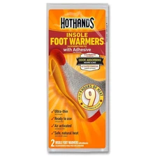 Hothands Insole Foot Warmers 2 Pack Ultra Thin Air Activated Heat 9 Hours