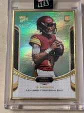 2024 Topps Rookie Campaign JAYDEN DANIELS COMMANDERS Gold Plated - Green /99!