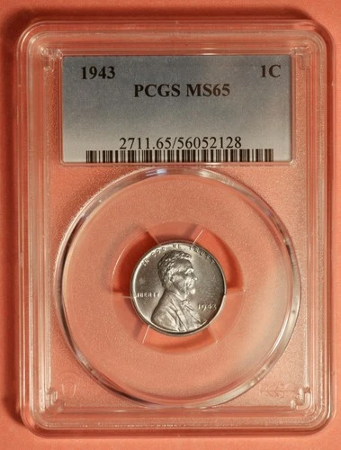 1943 Lincoln Wheat Cent - PCGS MS 65