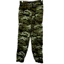 Carter's Boys Size 10 Pull on Pants Jogger Cozy Lining Green Camo