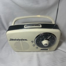 STUDEBAKER RADIO SB2603CB AM FM TV1 TV2 Portable Radio W/ Instant Weather Cream