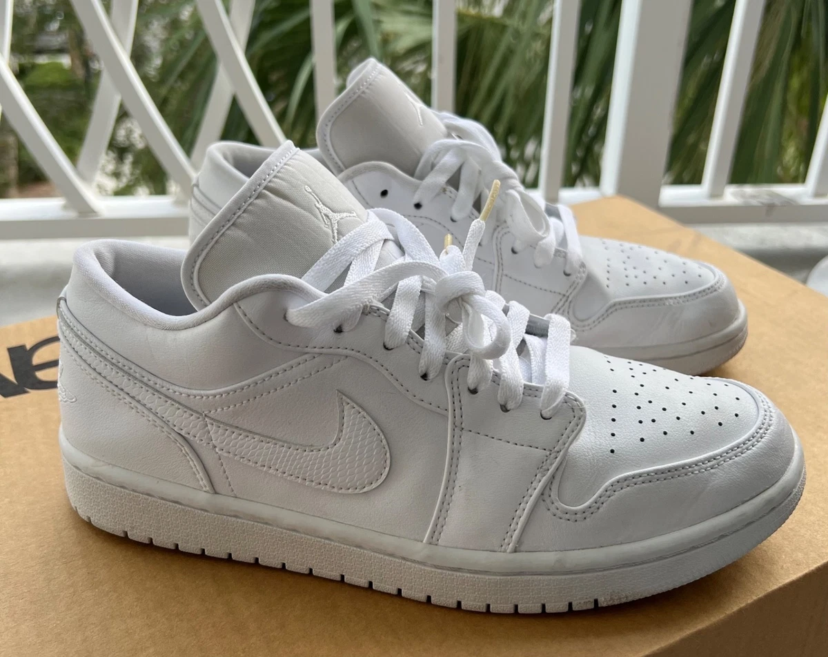 Preços baixos em Jordan 1 Low Triple White W | eBay