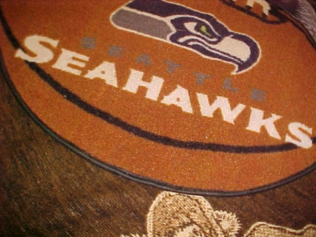 Seattle Seahawks Football Shaped Floor