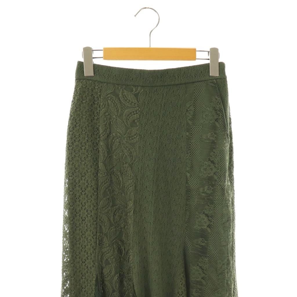 Ameri VINTAGE 23SS Limited Patchwork Lace Flare S… - image 3