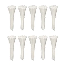 1000 Pack 4 inch KOOWIN Nylon Plastic Cable Zip Ties Small Wire Wraps White