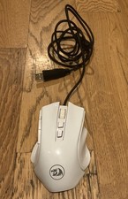 Redragon M602AW-RGB Griffin RGB Wired Gaming Mouse USB Backlit White Used Good