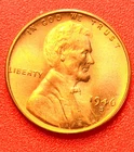 1946-S Lincoln Wheat Cent Penny GEM RED BU From an Original Bank Roll