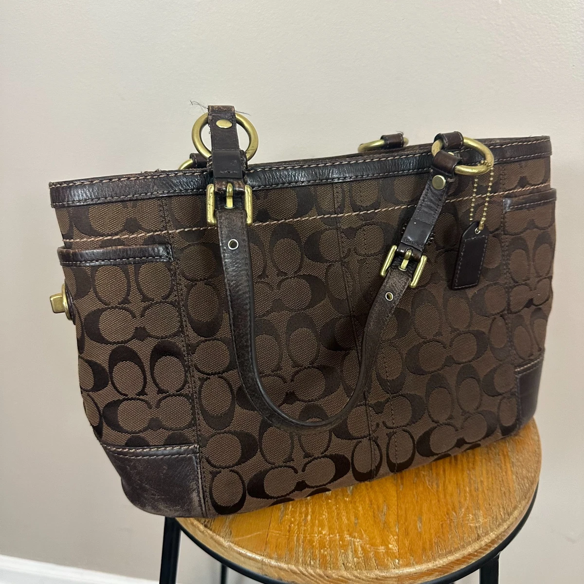 Coach Gallery Tote Brown for sale | eBay