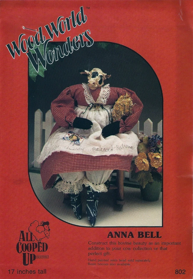 Cow Collectible Vintage Sewing Pattern - 17" Tall - Craft - Gift - Home Decor - Image 2 of 4