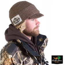 RIG'EM RIGHT WATERFOWL HEAVY WEIGHT BILLED KNIT BEANIE SKULL CAP HAT TIMBER