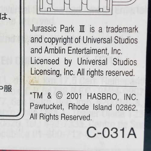 JURASSIC PARK III Raptor Vintage Action DX Figure 2001 Hasbro World Lost Blue - Picture 12 of 24