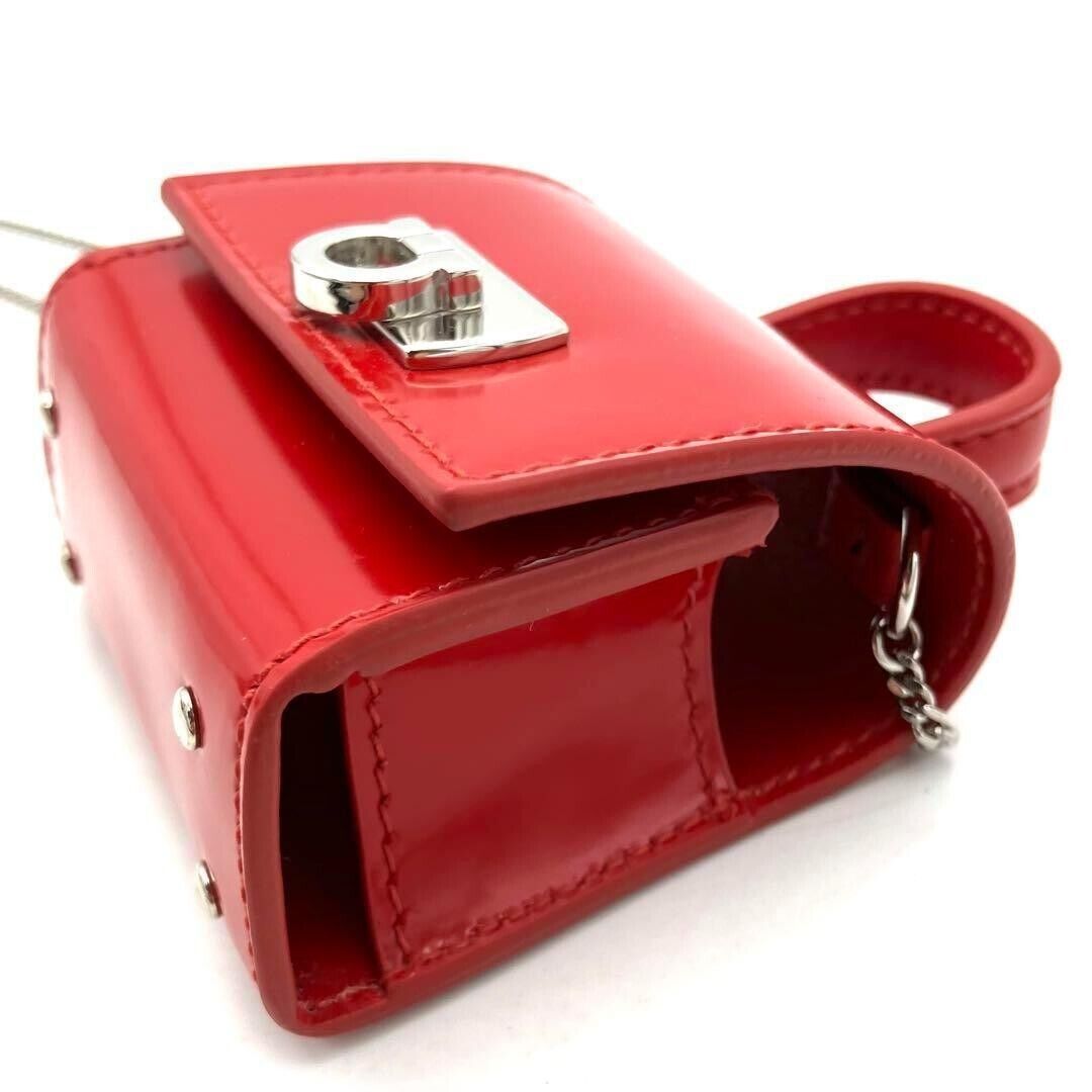 Salvatore Ferragamo Gancini Pouch Mini Shoulder Bag Red Salvatore Ferragamo Gancini Pouch Mini Shoulder Bag Red
