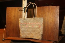 Antique Woven Grass Basket Bag