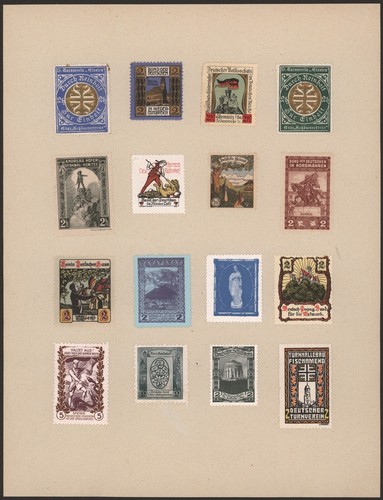 Germany Cinderellas - MH / MNG Stamps on Collector Page Q153