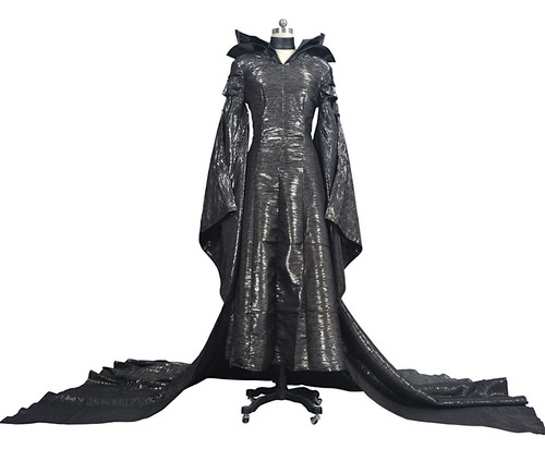Malefica Vestito Carnevale Donna Maleficent Woman Deluxe Dress up Cosplay MLF003 - Foto 4 di 13