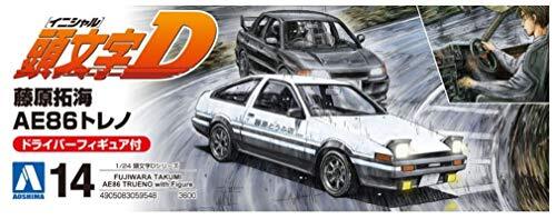 【未開封】AE86 TRUENO 1/24 頭文字D トレノ プラモデル Aoshima Initial D Series 14 Takumi Fujiwara AE86 Trueno w