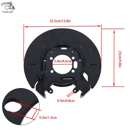 2PCS Brake Dust Shield Plate Fit For 2001-2007 Dodge Grand Caravan Rear LH & RH - Bild 9 von 12