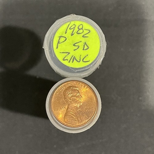 Juego completo de centavos Lincoln 1982 P,D zinc, cobre (fecha pequeña) (circulado) (3) - Imagen 3 de 8
