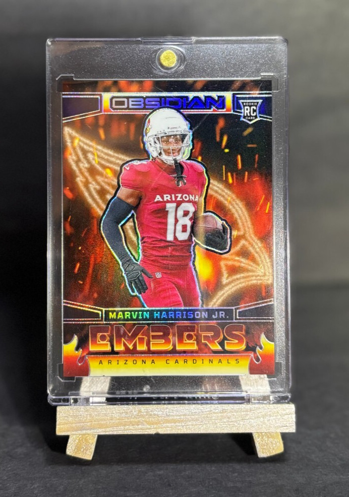 2024 Panini Obsidian International EMBERS CASE HIT SSP Marvin Harrison Jr. RC