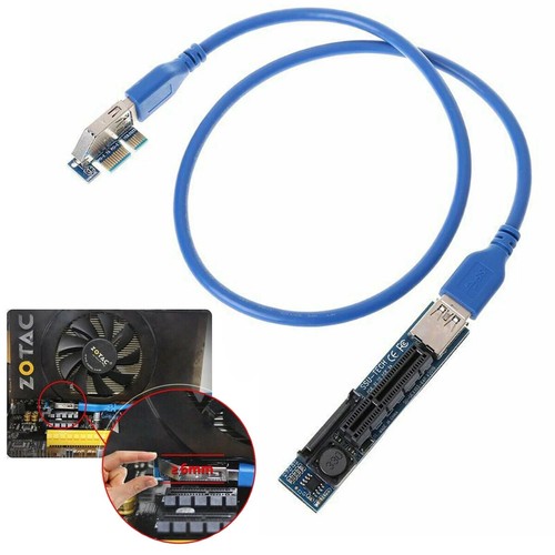 Câble d'extension carte élévatrice PCI Express PCIE X1 vers X4 neuf