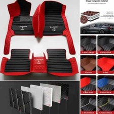 For Mitsubishi Car Floor Mats Waterproof Custom Carpet Front Rear All Weather