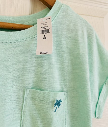 Gap Kids Mint Green Pocket Shirt Dress Girls 10 NWT $29.95 - Picture 4 of 4