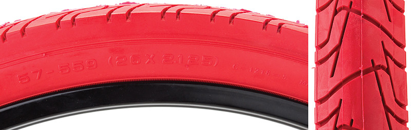 Sunlite CST City 1218 Clincher Tire 26x2.125 Red Urban Commuter 26"