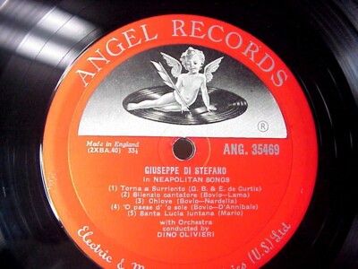 Giuseppe Di Stefano - Neapolitan Songs - vinyl LP on Angel Records