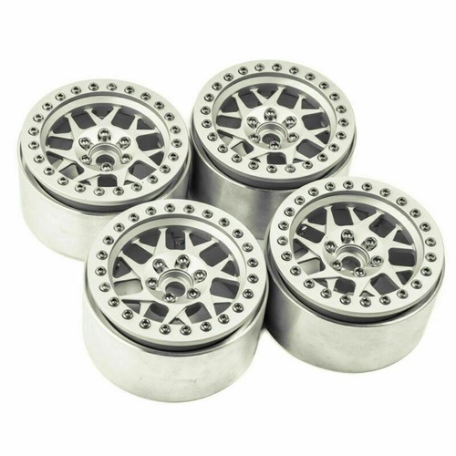 4PCS 1/10 RC Crawler 2.2" CNC Beadlock Wheels Rims For Axial Wraith Model Car - Picture 5 of 7