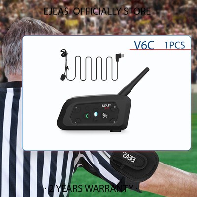 EJEAS V6C Fußball Schiedsrichter Bluetooth Intercom 2Personen Vollduplex Headset