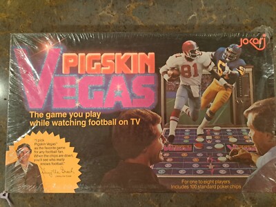 UNOPENED Vintage 1980 PIGSKIN VEGAS Betting Board Game -Jimmy The Greek-Complete