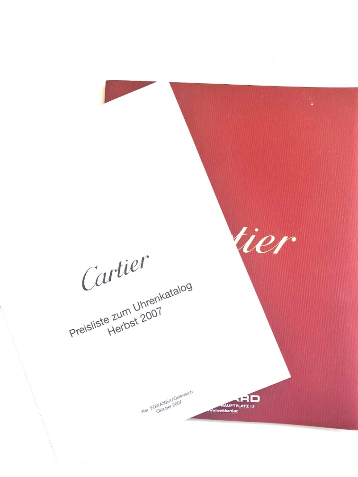 Cartier Watch Manuals, Guides & Catalogs