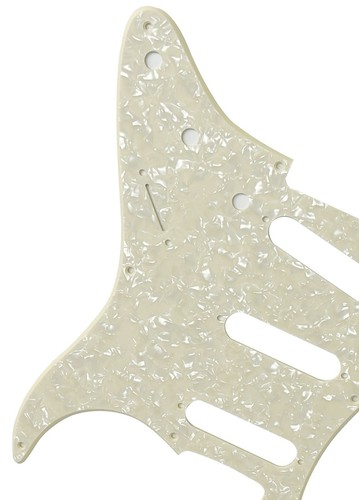 Golpeador de guitarra de 8 agujeros para Fender '57 Strat/Stratocaster 1 capa crema perla - Imagen 5 de 6